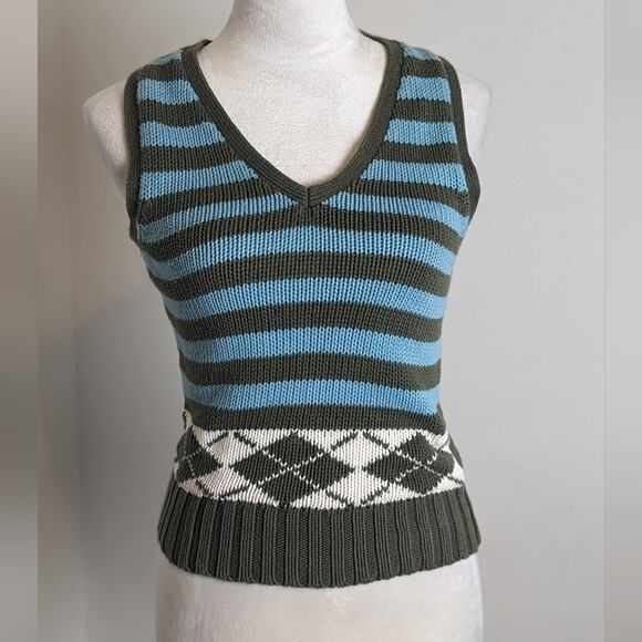 Vintage Argyle Perfect Fit Sweater Vest Preppy Women's Size S - Picture 8 of 8